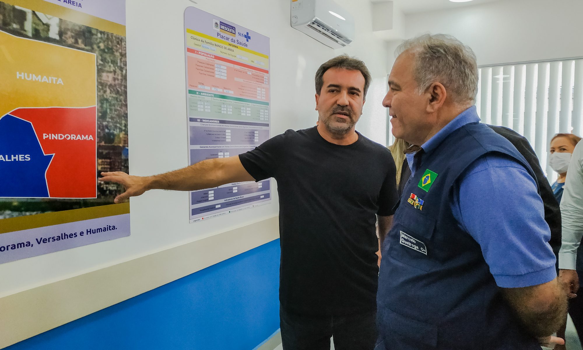 Mesquita recebeu a visita do ministro de Saúde, Marcelo Queiroga no dia 17. O encontro foi motivado pelo bom desempenho na Atenção Básica.